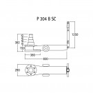 AHCON BY PASQUIN P304BSC LUFT‑HYDRAULISK DONKRAFT 50/34/21/11 TONN, LØFTEHØYDE 150–382 MM thumbnail