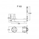 AHCON BY PASQUIN P103 LUFT‑HYDRAULISK DONKRAFT 33/18/10 TONN, LØFTEHØYDE 120–285 MM thumbnail