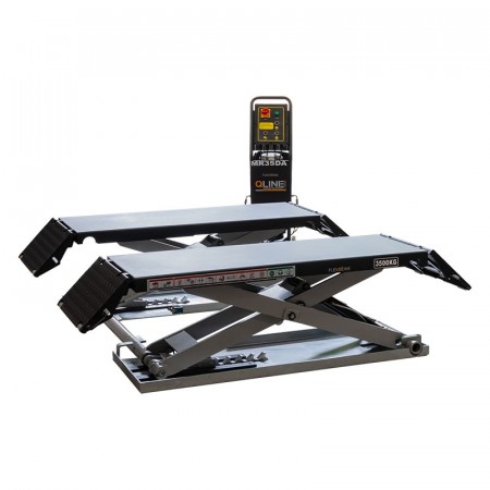 Q-LINE QLMR3500 MOBIL SAKSELØFTER 3500 KG/2030 MM MED GALVANISERT BUNNRAMME INKL. TRANSPORTSETT