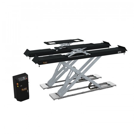 Q-LINE HX50 KJØREBANELØFTER INGROUND 5.000 KG / 5.400 MM MED SPORINGSKJØREBANER, FRIHJULSLØFT + PD